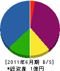 岡田建工 貸借対照表 2011年6月期 岡田建工 貸借対照表 2011年6月期