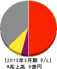 多摩シャッター工業 損益計算書 2013年3月期 多摩シャッター工業 損益計算書 2013年3月期
