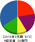 太平産業 貸借対照表 2010年3月期 太平産業 貸借対照表 2010年3月期