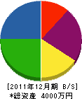 中村土木興業 貸借対照表 2011年12月期 中村土木興業 貸借対照表 2011年12月期