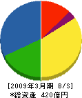日本メックス 貸借対照表 2009年3月期 日本メックス 貸借対照表 2009年3月期