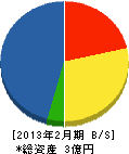 高橋管工社 貸借対照表 2013年2月期 高橋管工社 貸借対照表 2013年2月期