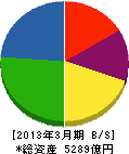 フジクラ 貸借対照表 2013年3月期 フジクラ 貸借対照表 2013年3月期
