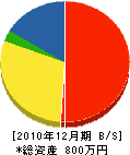 宮崎造園土木 貸借対照表 2010年12月期 宮崎造園土木 貸借対照表 2010年12月期