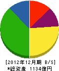 静岡瓦斯 貸借対照表 2012年12月期 静岡瓦斯 貸借対照表 2012年12月期