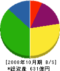 パーク二四 貸借対照表 2008年10月期 パーク二四 貸借対照表 2008年10月期