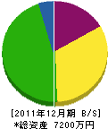 山柴建設 貸借対照表 2011年12月期 山柴建設 貸借対照表 2011年12月期