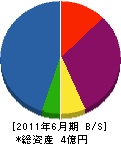 鳥居材木店 貸借対照表 2011年6月期 鳥居材木店 貸借対照表 2011年6月期