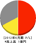 東部建設 損益計算書 2012年6月期 東部建設 損益計算書 2012年6月期