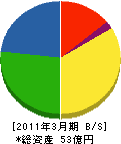 サンニチ印刷 貸借対照表 2011年3月期 サンニチ印刷 貸借対照表 2011年3月期