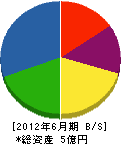 大共道路設備 貸借対照表 2012年6月期 大共道路設備 貸借対照表 2012年6月期