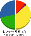 多摩住宅サービス 貸借対照表 2009年8月期 多摩住宅サービス 貸借対照表 2009年8月期