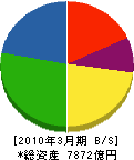 積水化学工業 貸借対照表 2010年3月期 積水化学工業 貸借対照表 2010年3月期