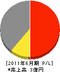 宝電設工業 損益計算書 2011年6月期 宝電設工業 損益計算書 2011年6月期