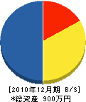 寺山造園緑樹 貸借対照表 2010年12月期 寺山造園緑樹 貸借対照表 2010年12月期