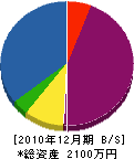 大植組 貸借対照表 2010年12月期 大植組 貸借対照表 2010年12月期
