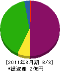 泉本設備 貸借対照表 2011年3月期 泉本設備 貸借対照表 2011年3月期