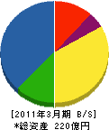 エービーシー商会 貸借対照表 2011年3月期 エービーシー商会 貸借対照表 2011年3月期