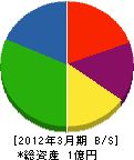 サンエス 貸借対照表 2012年3月期 サンエス 貸借対照表 2012年3月期