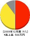 芝田造園 損益計算書 2009年12月期 芝田造園 損益計算書 2009年12月期