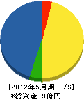 根本塗装 貸借対照表 2012年5月期 根本塗装 貸借対照表 2012年5月期