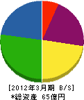 千代田スバック 貸借対照表 2012年3月期 千代田スバック 貸借対照表 2012年3月期