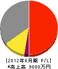 新東海設備 損益計算書 2012年8月期 新東海設備 損益計算書 2012年8月期