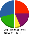 三鷹榛澤組 貸借対照表 2011年6月期 三鷹榛澤組 貸借対照表 2011年6月期