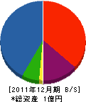 溝端工務店 貸借対照表 2011年12月期 溝端工務店 貸借対照表 2011年12月期