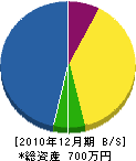 金陽園 貸借対照表 2010年12月期 金陽園 貸借対照表 2010年12月期
