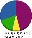 藤岡植物園 貸借対照表 2011年12月期 藤岡植物園 貸借対照表 2011年12月期