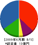 相澤建設 貸借対照表 2009年6月期 相澤建設 貸借対照表 2009年6月期