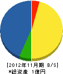 木下組 貸借対照表 2012年11月期 木下組 貸借対照表 2012年11月期