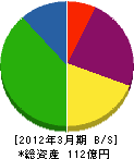 京葉興業 貸借対照表 2012年3月期 京葉興業 貸借対照表 2012年3月期
