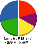 セイワ・プロ 貸借対照表 2012年2月期 セイワ・プロ 貸借対照表 2012年2月期