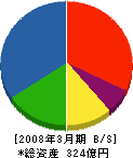 南海辰村建設 貸借対照表 2008年3月期 南海辰村建設 貸借対照表 2008年3月期