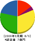 高野塗装店 貸借対照表 2008年9月期 高野塗装店 貸借対照表 2008年9月期
