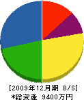 池田水道工業所 貸借対照表 2009年12月期 池田水道工業所 貸借対照表 2009年12月期