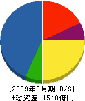 東芝プラントシステム 貸借対照表 2009年3月期 東芝プラントシステム 貸借対照表 2009年3月期