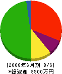 太平電気工事 貸借対照表 2008年6月期 太平電気工事 貸借対照表 2008年6月期