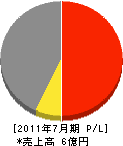 八洲 損益計算書 2011年7月期 八洲 損益計算書 2011年7月期