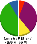 吉野土建 貸借対照表 2011年6月期 吉野土建 貸借対照表 2011年6月期