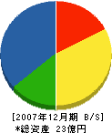 工芸社 貸借対照表 2007年12月期 工芸社 貸借対照表 2007年12月期