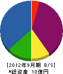 日本クリーンシステム 貸借対照表 2012年9月期 日本クリーンシステム 貸借対照表 2012年9月期