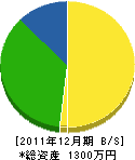 伊藤緑化造園 貸借対照表 2011年12月期 伊藤緑化造園 貸借対照表 2011年12月期