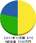 岡部園司 貸借対照表 2011年12月期 岡部園司 貸借対照表 2011年12月期