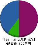 鹿毛電設 貸借対照表 2011年12月期 鹿毛電設 貸借対照表 2011年12月期