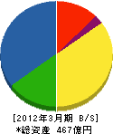 日本メックス 貸借対照表 2012年3月期 日本メックス 貸借対照表 2012年3月期