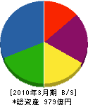 新電元工業 貸借対照表 2010年3月期 新電元工業 貸借対照表 2010年3月期