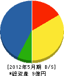 神部組 貸借対照表 2012年5月期 神部組 貸借対照表 2012年5月期